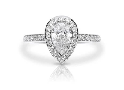 Pear shape diamond image