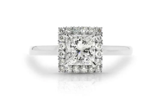 Princess cut diamond image