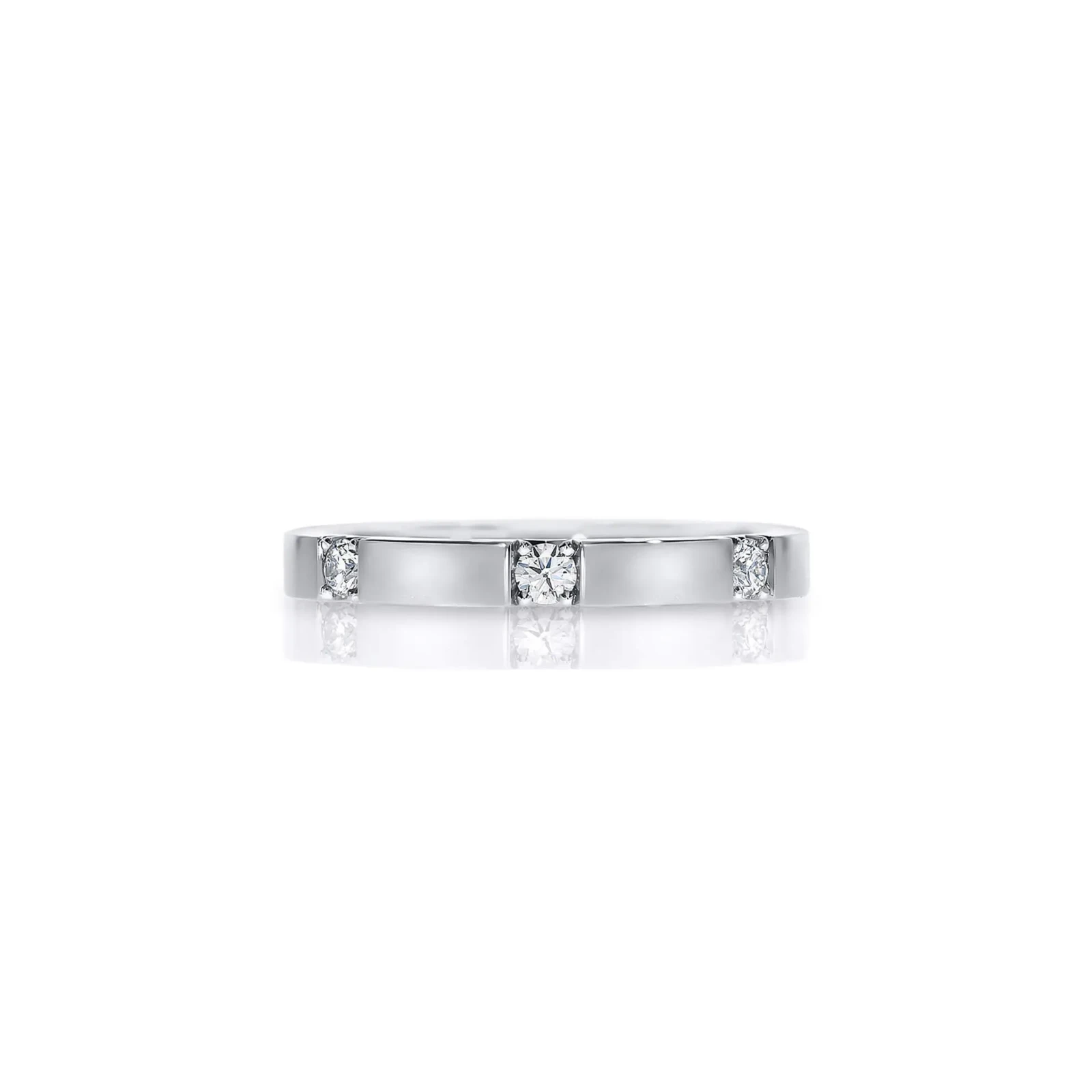 Fishtail Set Diamond Eternity Wedding Ring