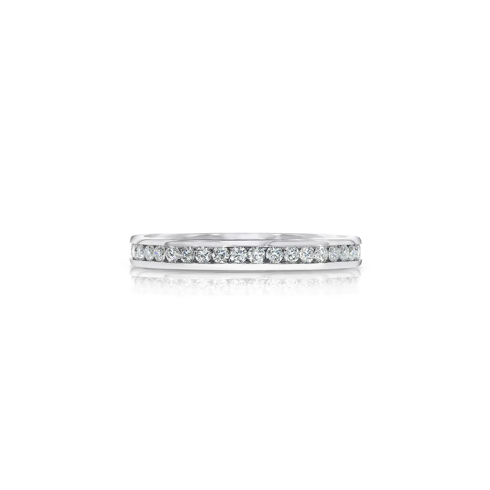 Channel Set Diamond Eternity Wedding Ring
