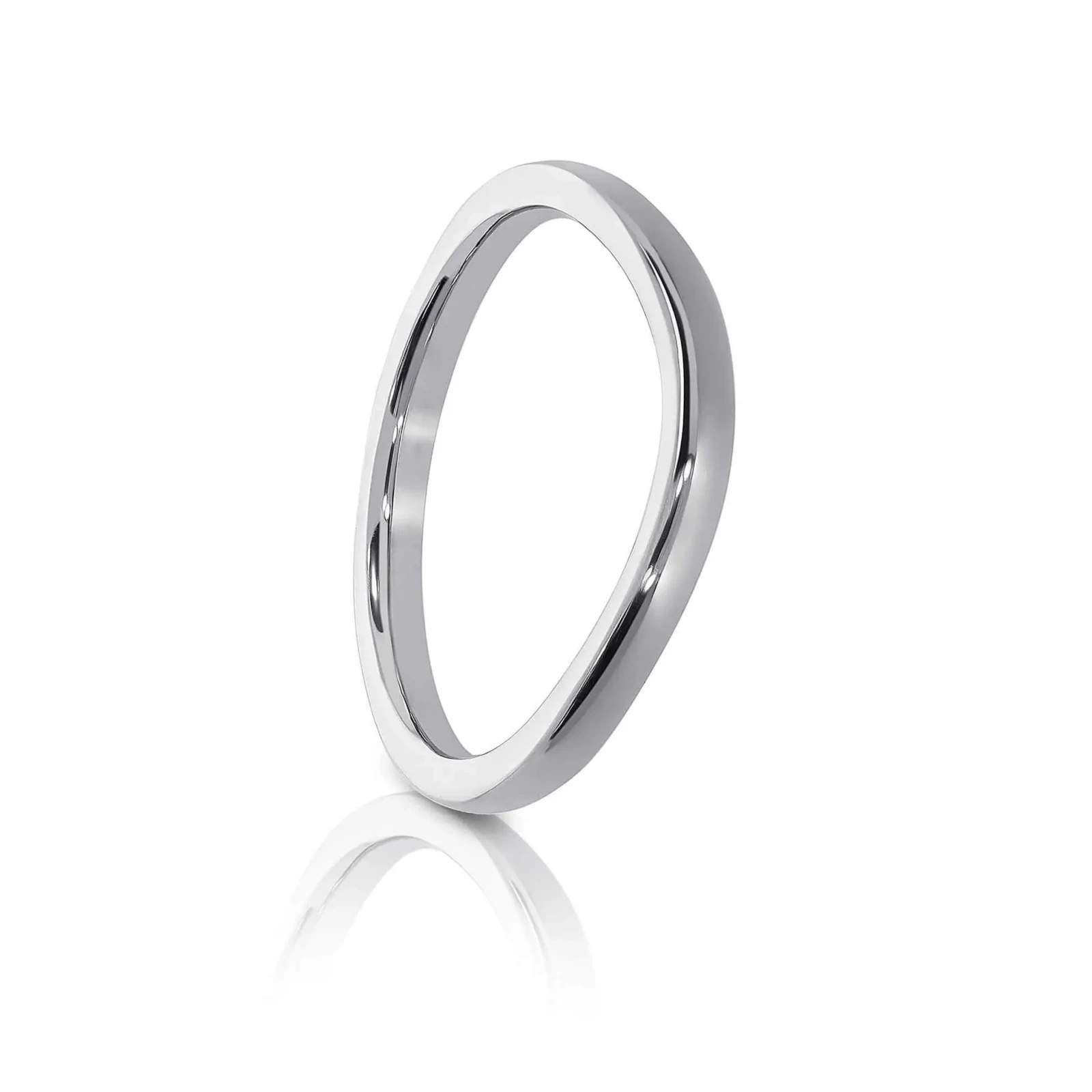 Contoured Plain Wedding Ring