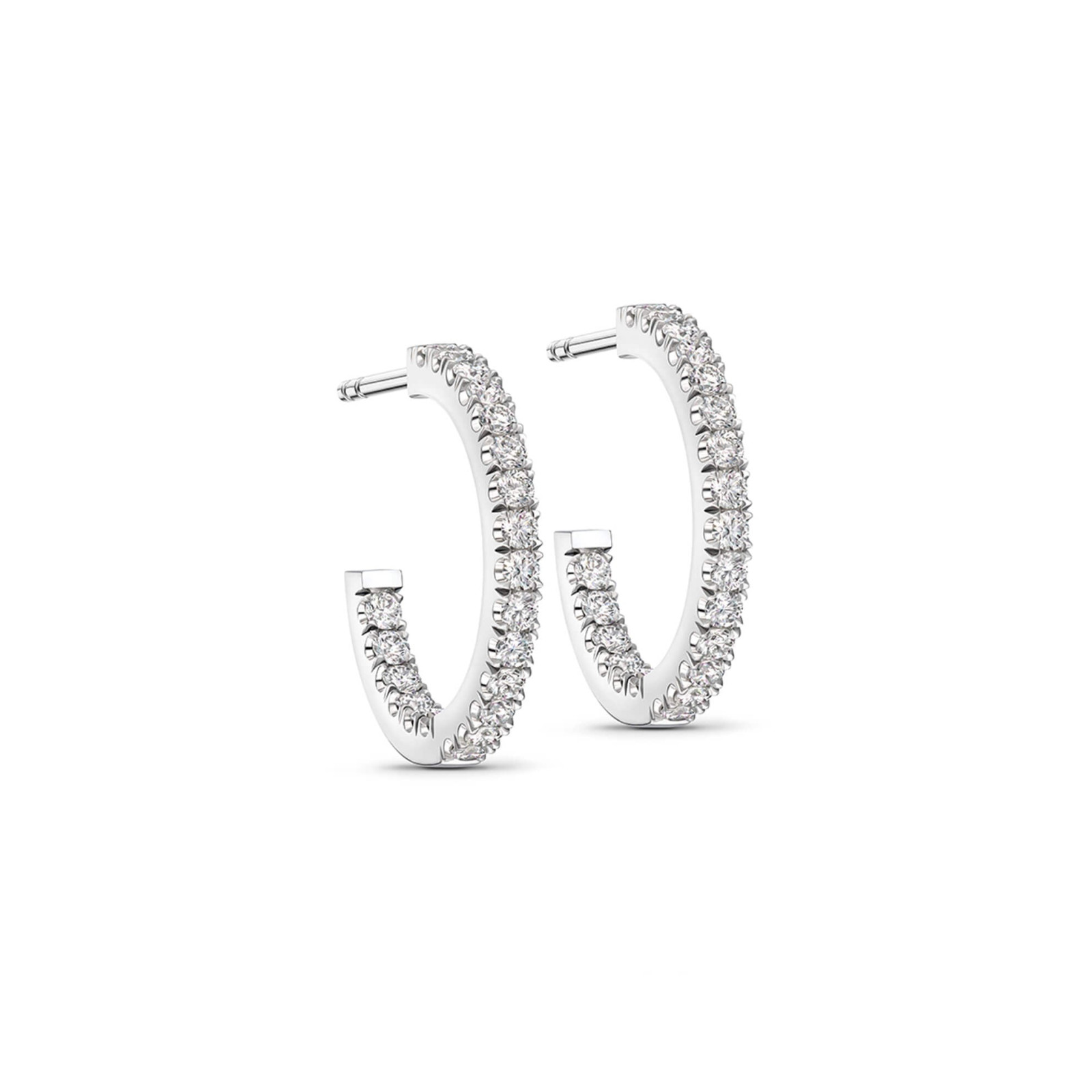 Diamond Hoops 17mm