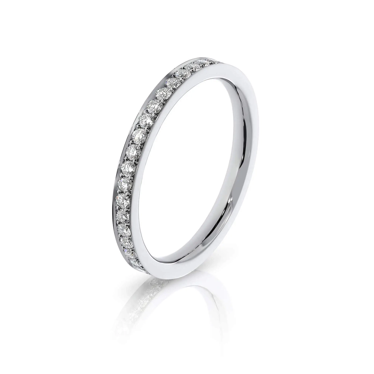 Pavé Set Diamond Eternity Wedding Ring