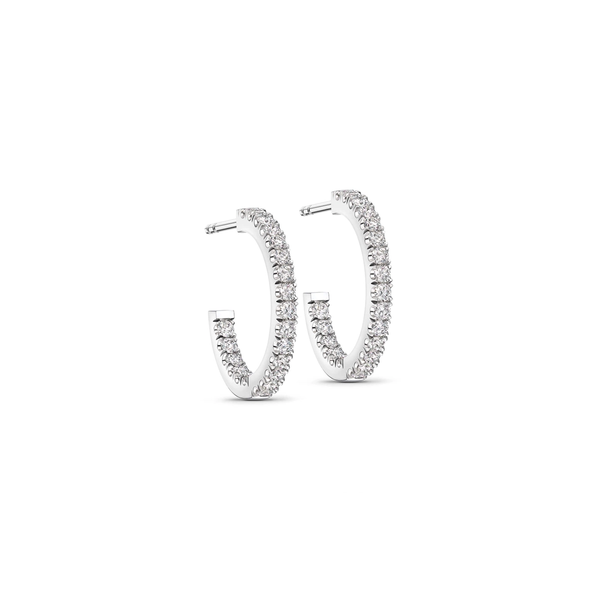 Diamond Hoops 17mm