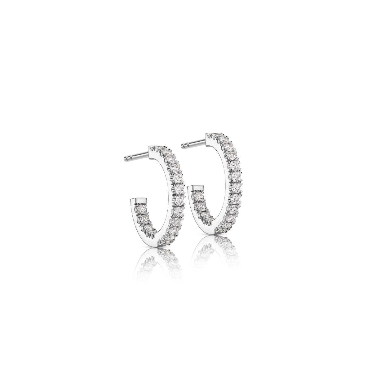 Diamond Hoops 14mm